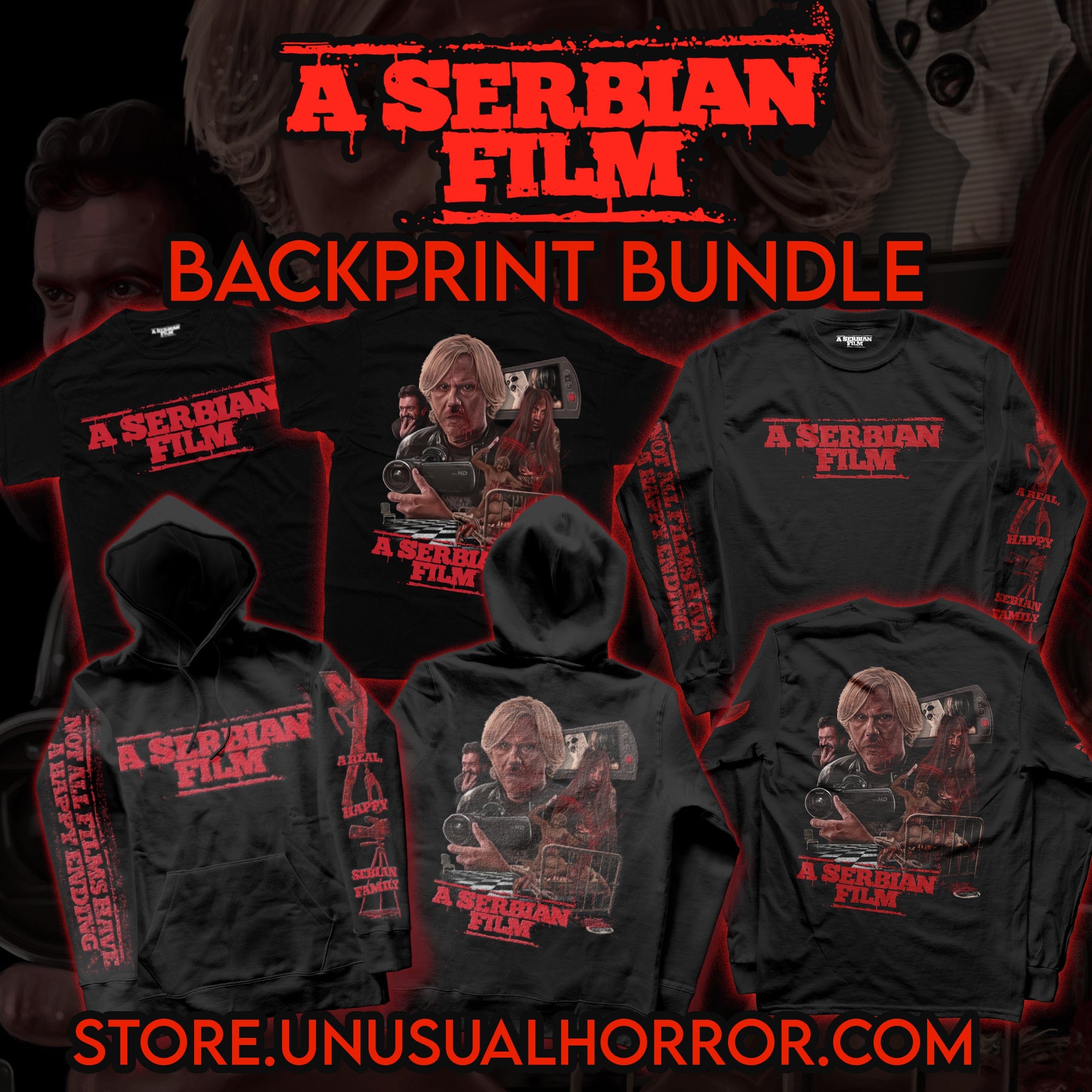 A Serbian Film - Backprint Bundle  -  Unusual Horror