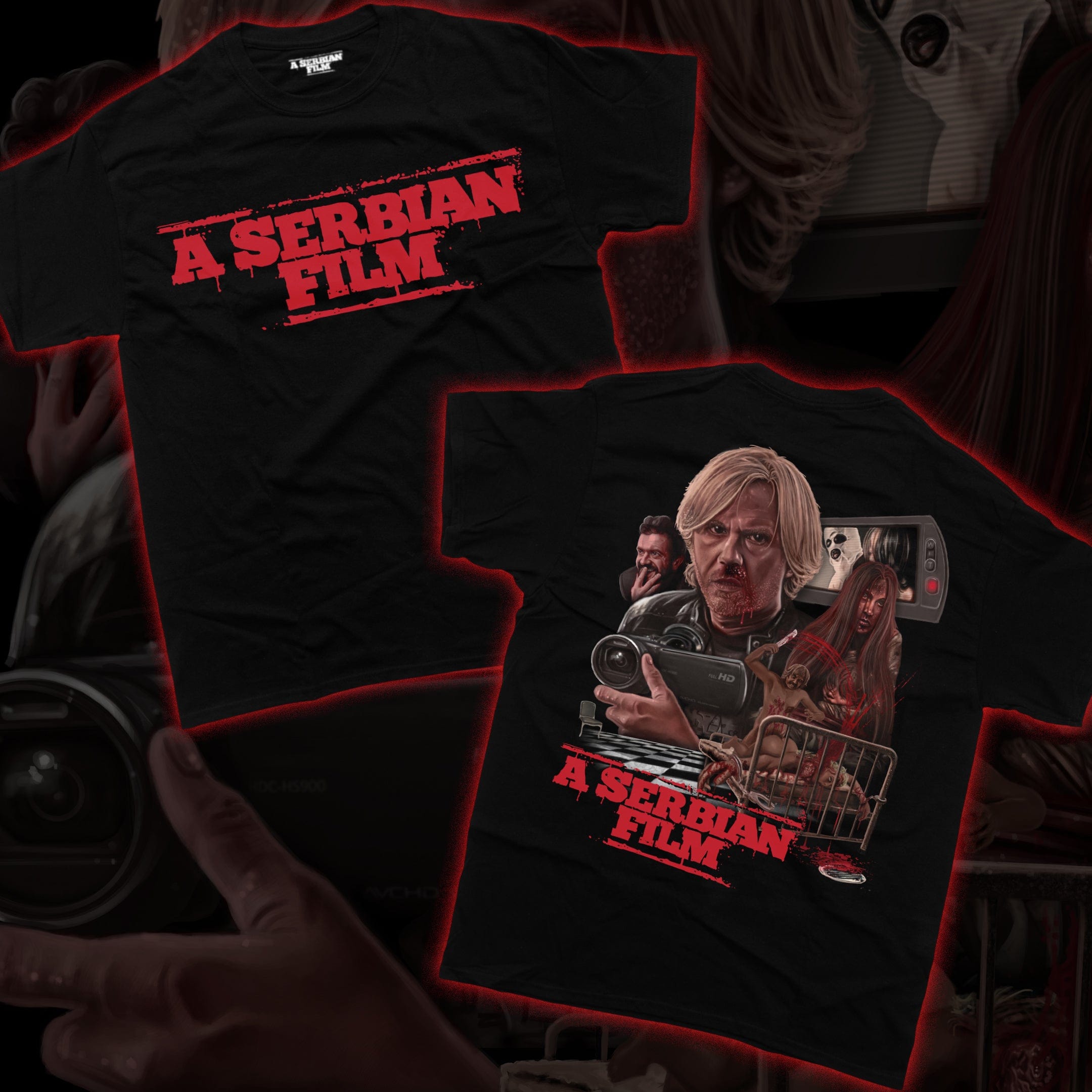 A Serbian Film T-Shirt - Backprint  -  Unusual Horror