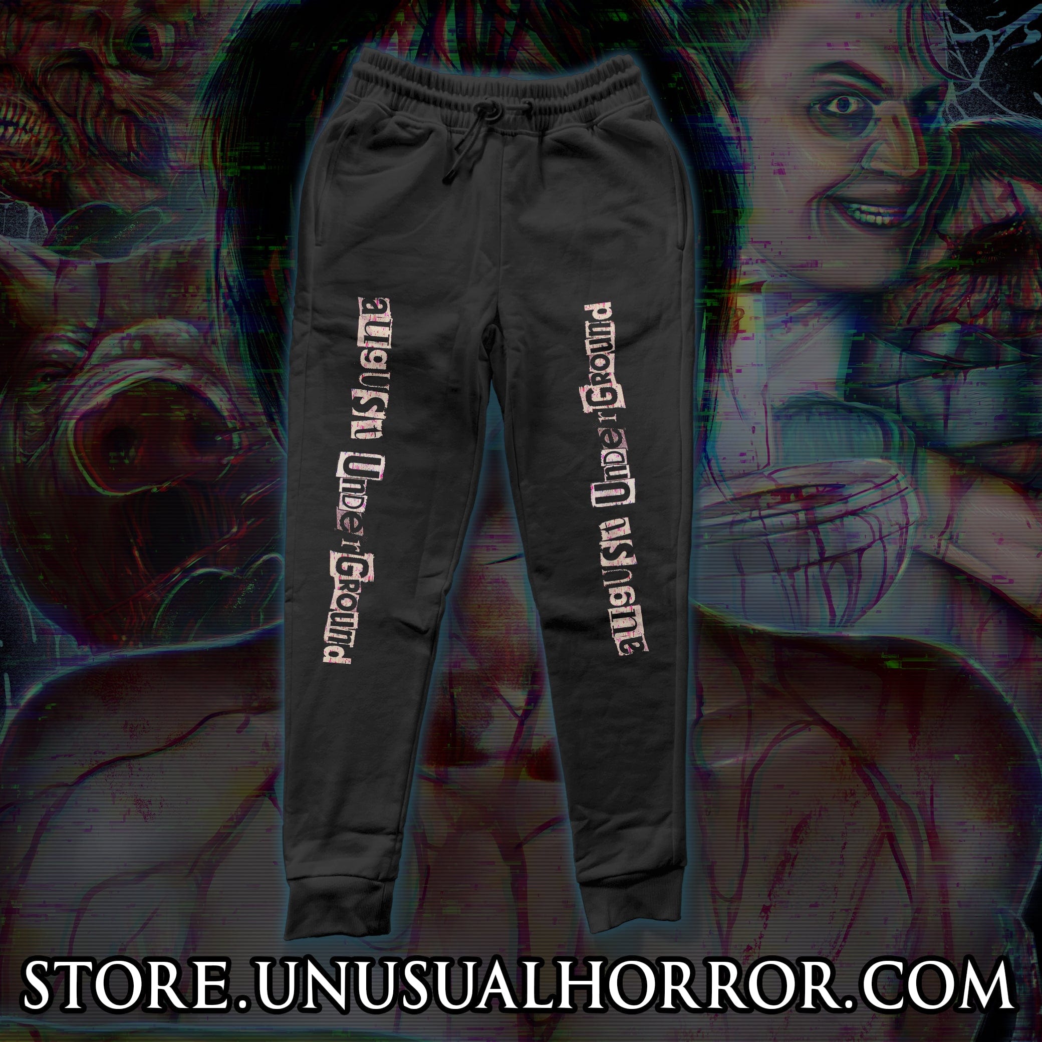 August Underground Glitch Joggers  -  Unusual Horror