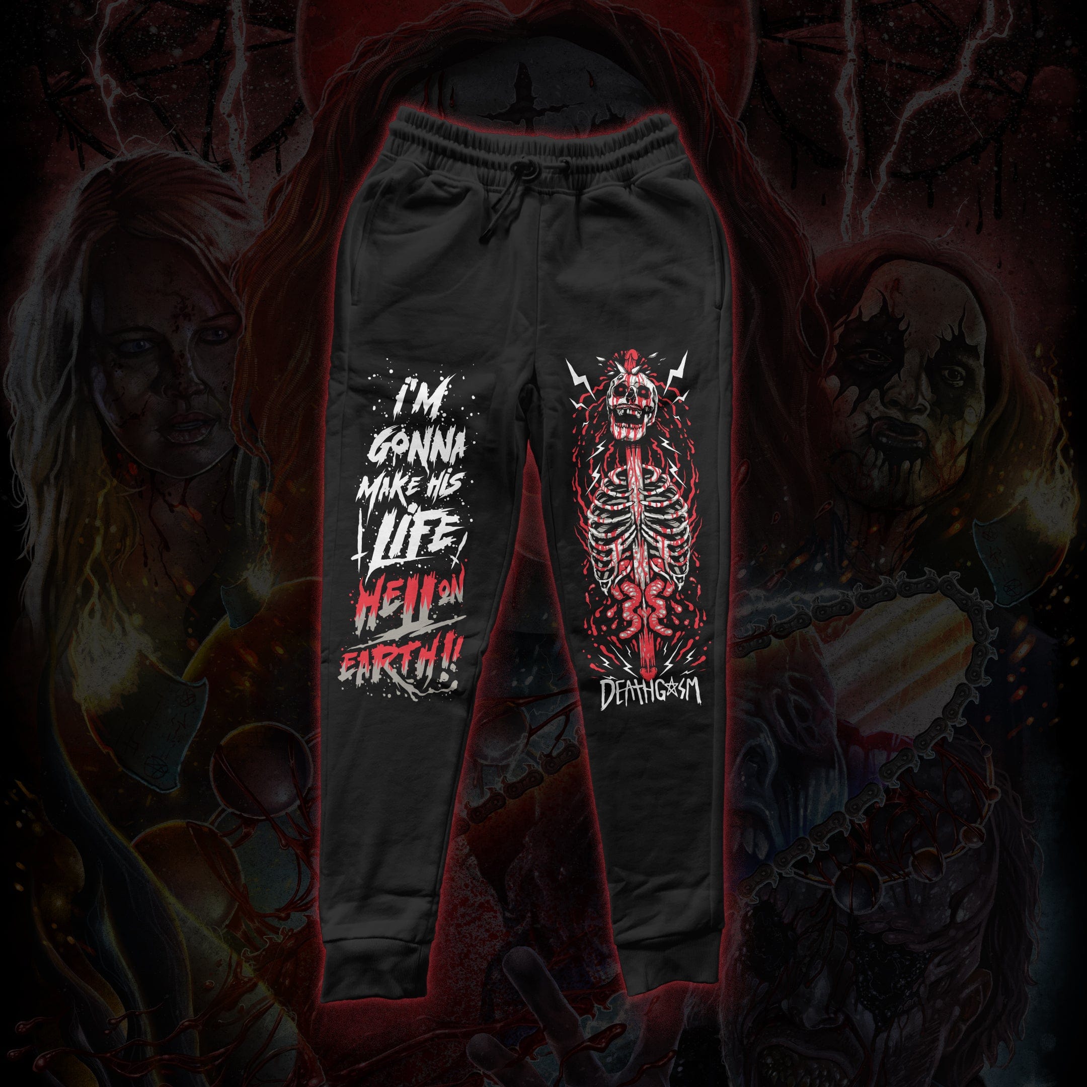 DEATHGASM DECAY Joggers  -  Unusual Horror