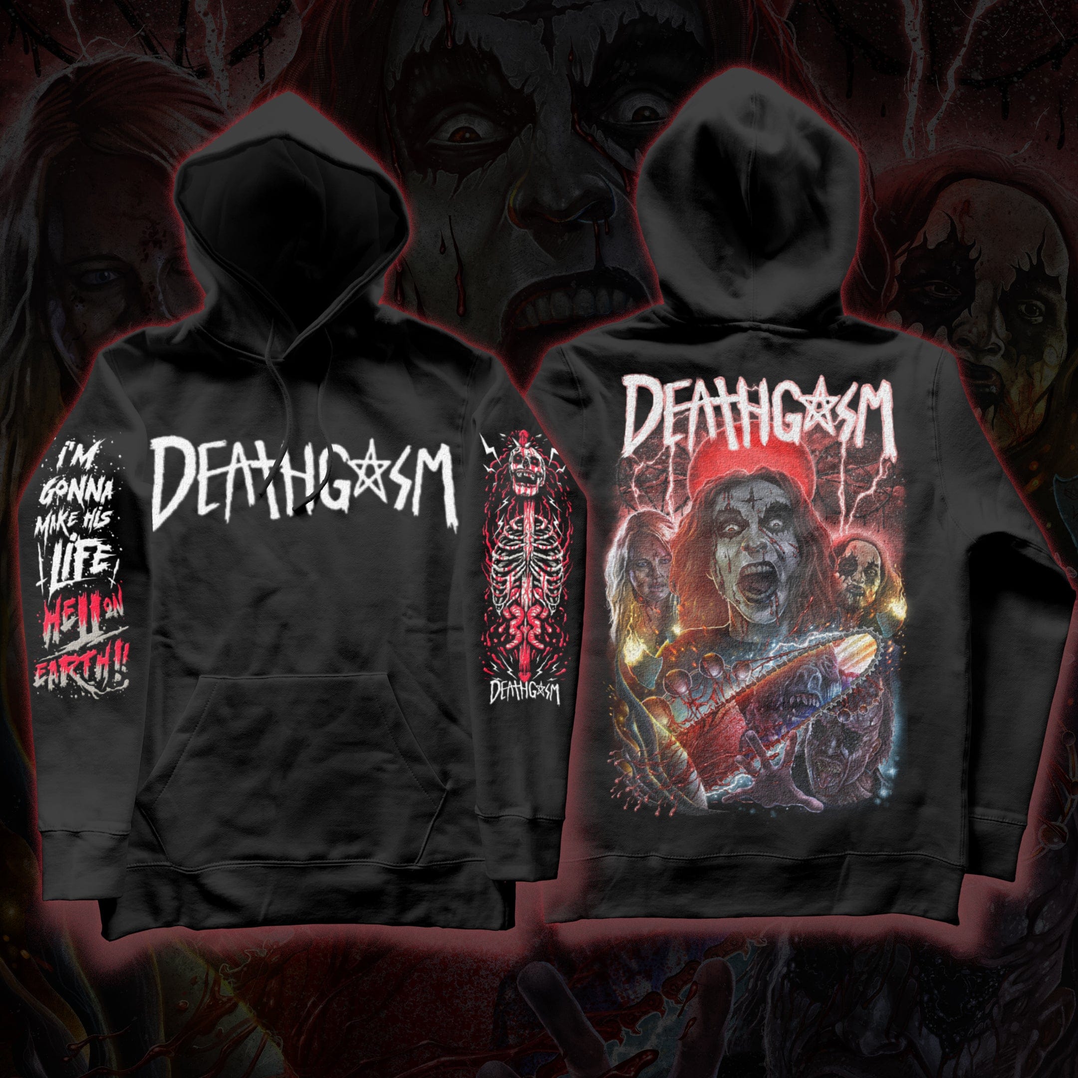 DEATHGASM DECAY Hoodie  -  Unusual Horror