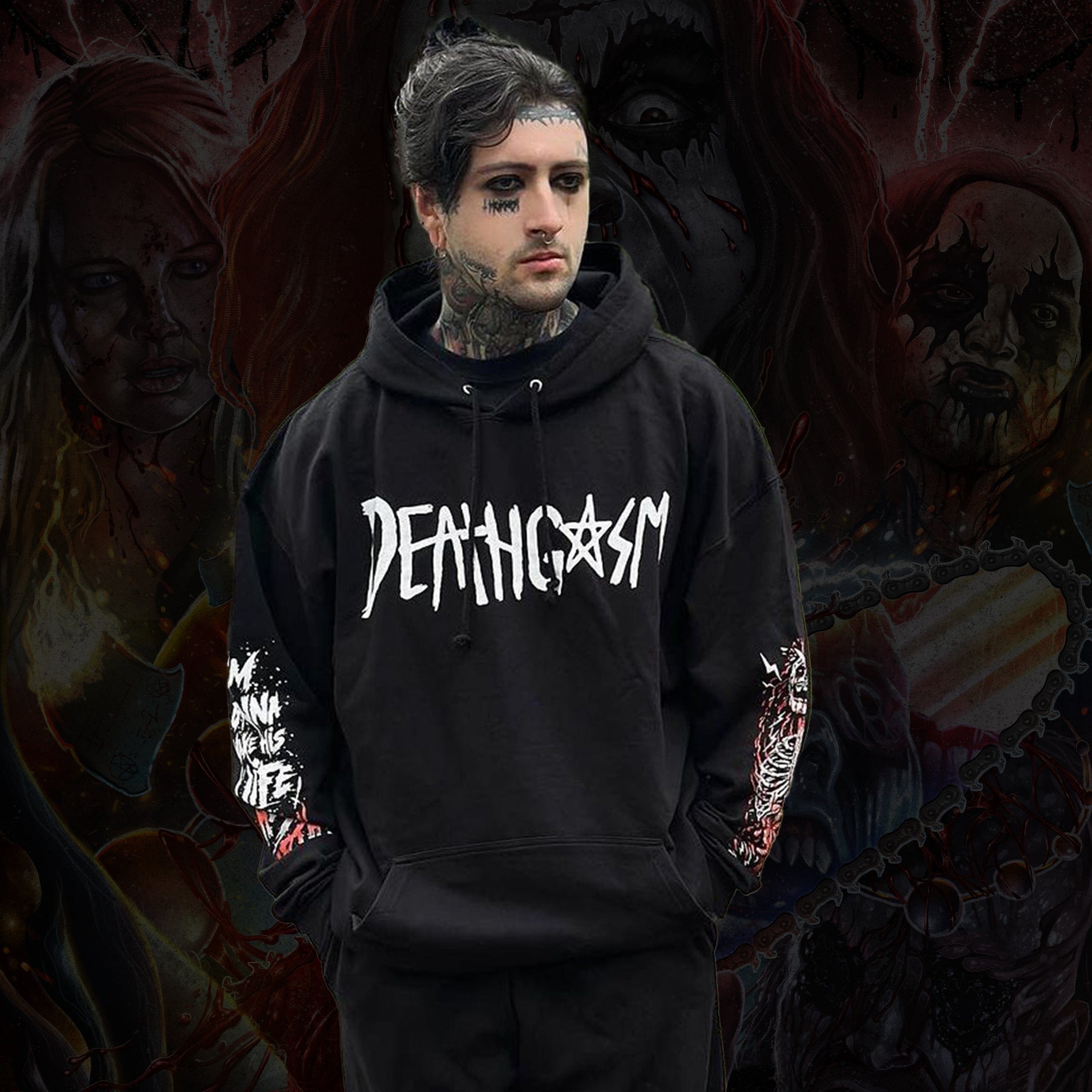 DEATHGASM DECAY Hoodie  -  Unusual Horror