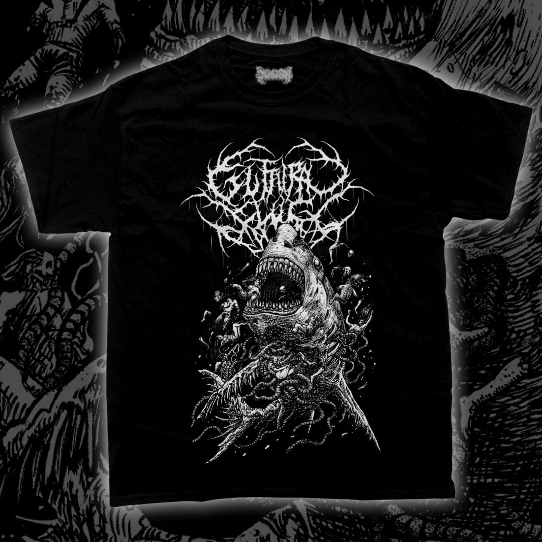 Guttural Slug - Zombie Shark T-Shirt [PREORDER]  -  Unusual Horror