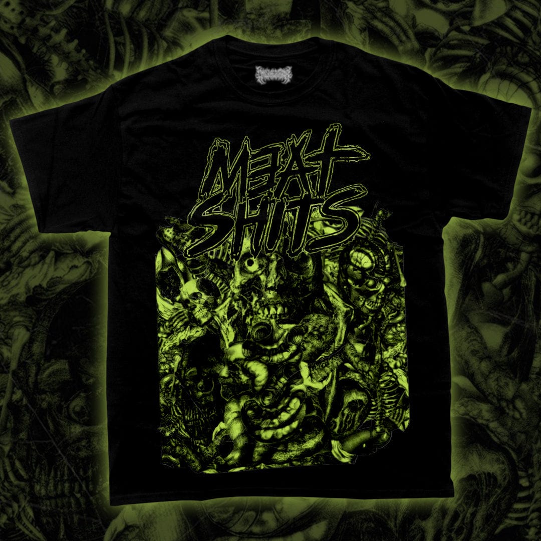 Meat Shits - Facial Reassignment T-Shirt [PREORDER]  -  Unusual Horror