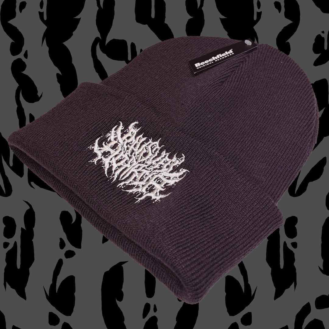 Unusual Horror Logo Beanie Maroon  -  Unusual Horror