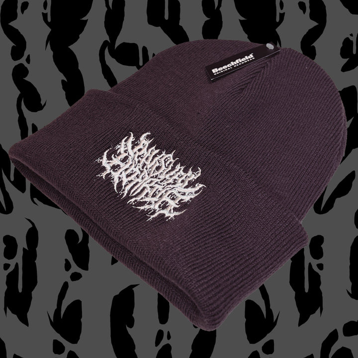 Unusual Horror Logo Beanie Maroon  -  Unusual Horror