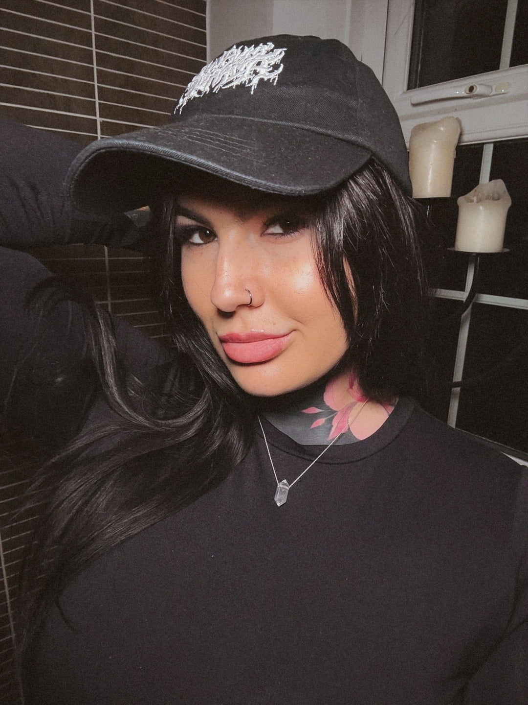 Unusual Horror Logo Dad Cap  -  Unusual Horror