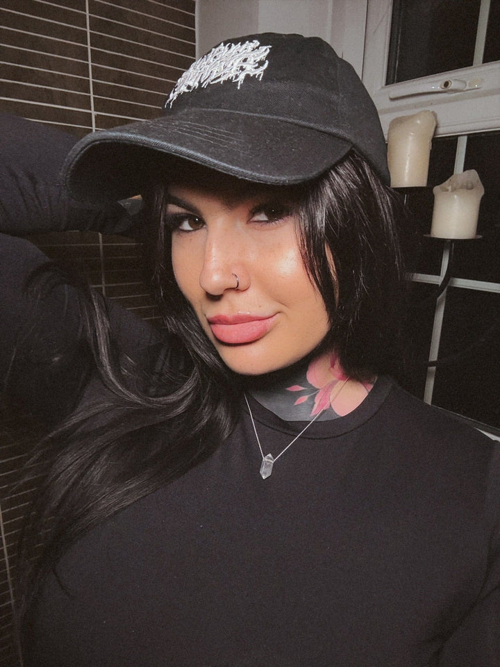 Unusual Horror Logo Dad Cap  -  Unusual Horror