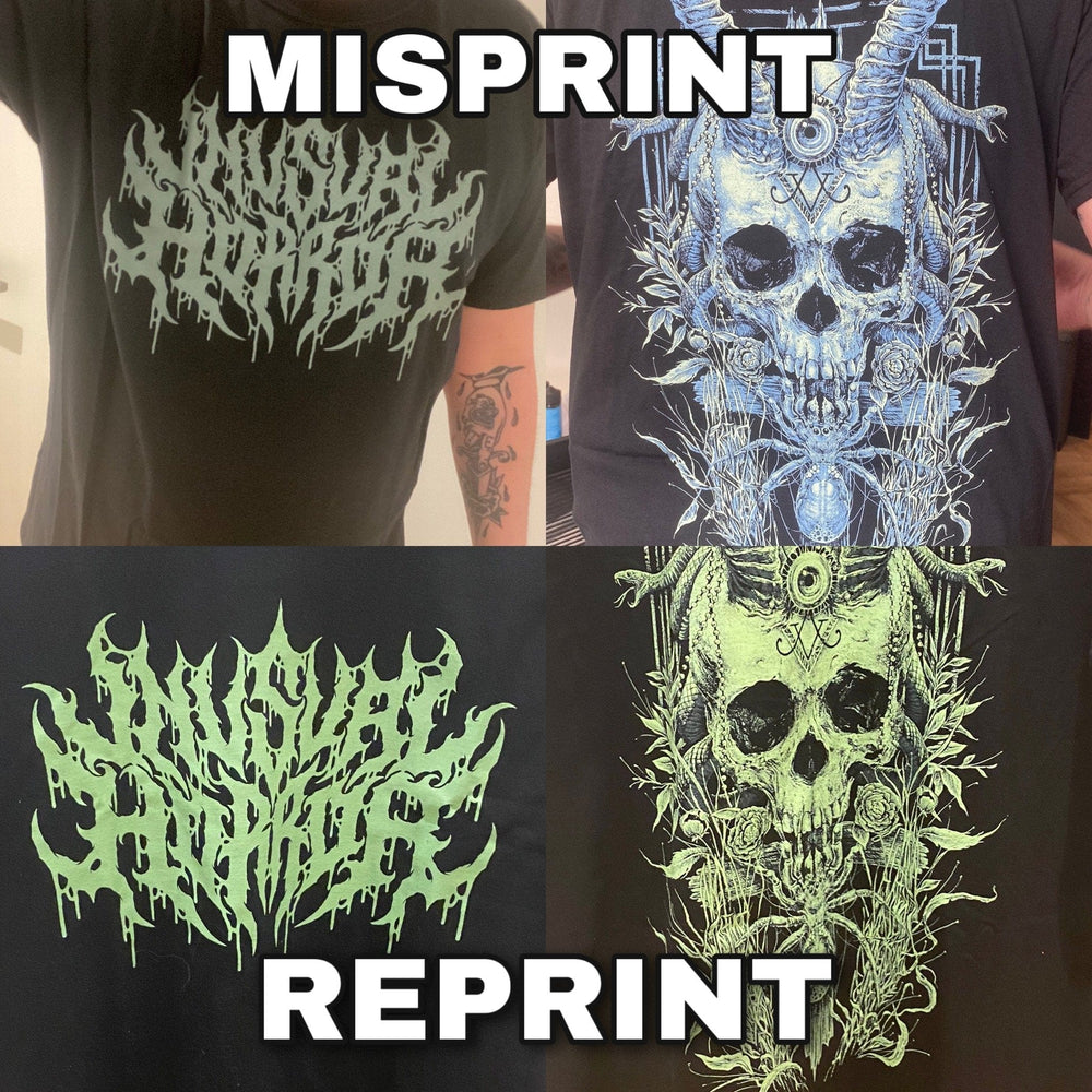 Horned Skull T-Shirt  -  Unusual Horror